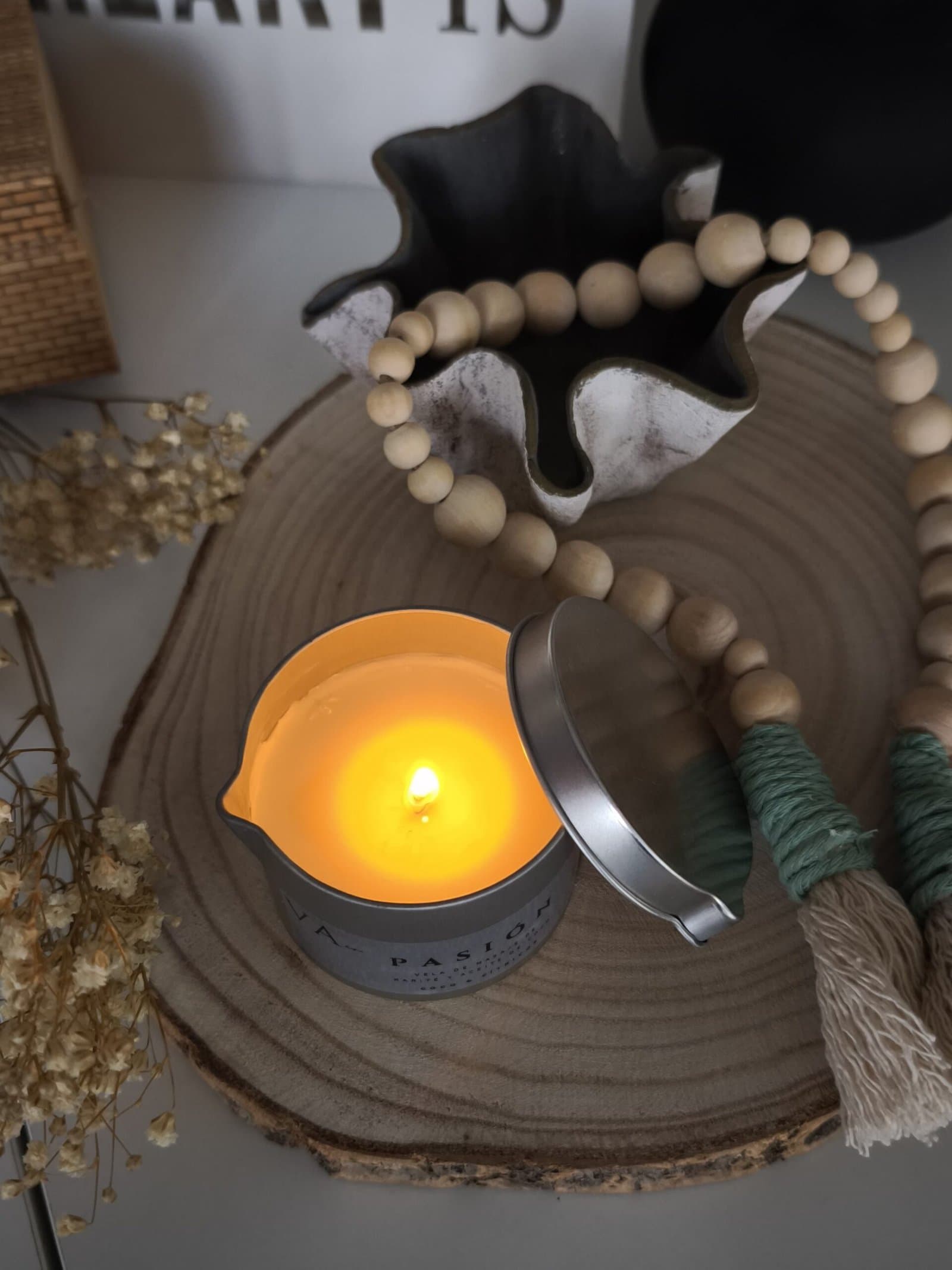 Vela Aromática y de Masaje Pasión