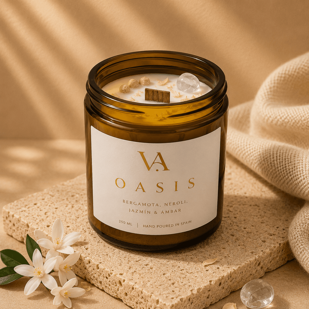 Vela Aromática Oasis — Vela abierta