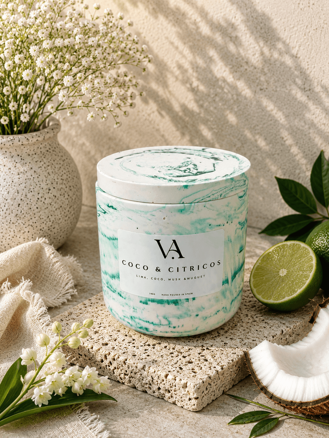 Vela aromática ORIGEN coco & cítricos