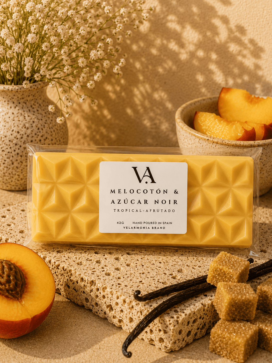Wax melts Melocotón & Azúcar Negro
